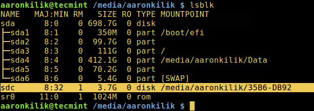 在 Linux 系统里识别 USB 设备名字的 4 种方法