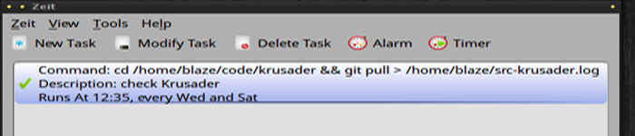 Zeit – Linux图形化中定时任务的工具