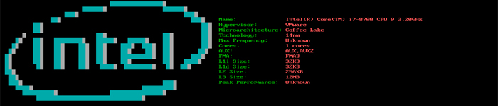 cpufetch – 查询cpu架构信息的工具