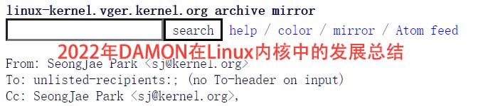 2022年DAMON在Linux内核中的发展总结