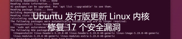 Ubuntu 发行版更新 Linux 内核，修复 17 个安全漏洞
