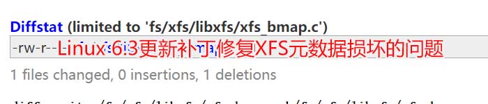 Linux 6.3更新补丁修复XFS元数据损坏的问题